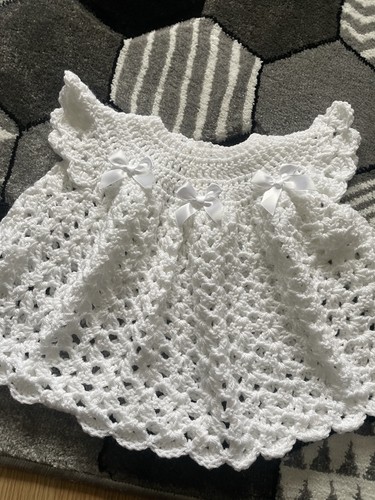 Crochet dress fits months - 3-6,