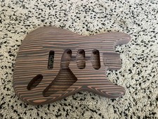 Unfinished Zebrano Fender