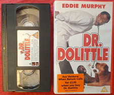 Dr Dolittle, VHS PAL Video, 1998 Comedy,  Eddie Murphy, PG, Great Vintage Movie