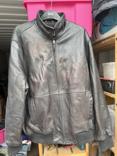 Leather jacket autograph - leather,