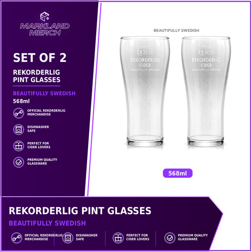 Rekorderlig pint glasses set - pint,