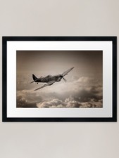Spitfire Patrol Framed Art
