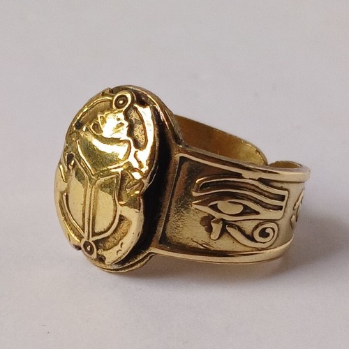 Egyptian scarab ring eye of - eye,