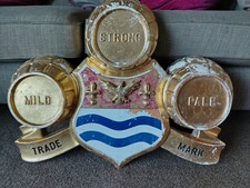 Genuine Vintage Marstons Brewery Pub Sign. Bar Man Cave Decoration. Vintage Beer