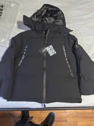 Black trapstar bubble coat - black,