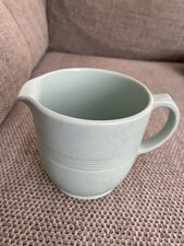 Woods Ware Beryl Green Milk Creamer Jug 1 Pint Vintage 1940's Utility Ware