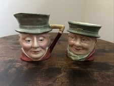 Pair of Vintage Beswick Tony Weller #673  & Micawber  #674  Toby Jug