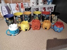 Vintage Set Of 11 McDonald's Mr Men Plastic Tumblers And . Cups