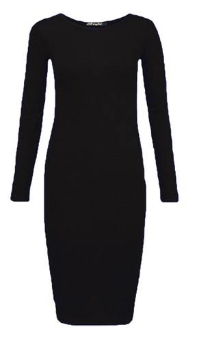 Womens ladies long - sleeve, midi