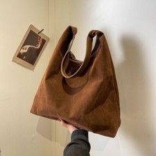 Large capacity suede shoulder - capacity,