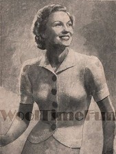 Vintage Knitting Pattern 1940s