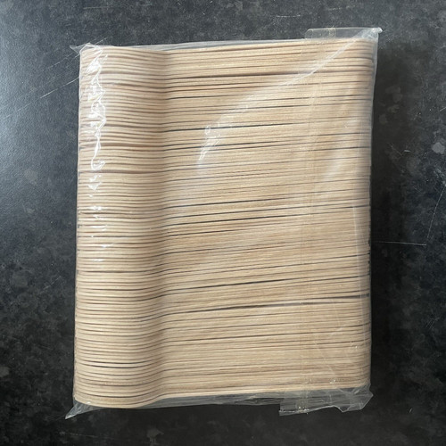 100x disposable large - large, wooden