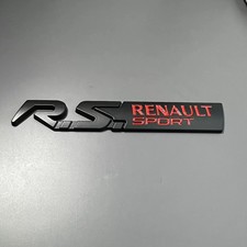 RS Sport Badge Black/Red Metal
