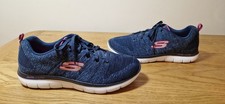 Skechers Dual-Lite Trainers Size 8 Blue Worn Once E30