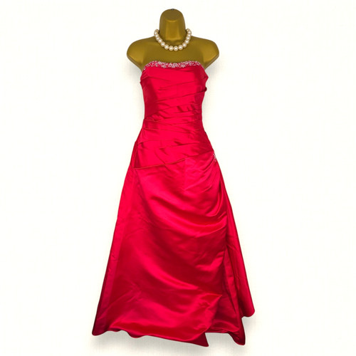 Veromia dress pink uk12 satin - pink,