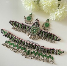 Afghan piece full green - afghan, and