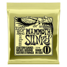 Ernie Ball Mammoth Slinky Nickel-Wound Electric Guitar Strings (12-62 Gauge)