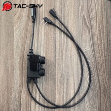 TAC-SKY 2-Pin Dual-Comm PTT Adapter Compatible with Baofen walkie-talkie