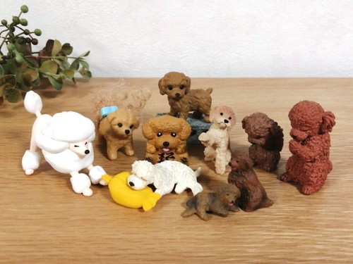 Toy poodle dog - toy, figure