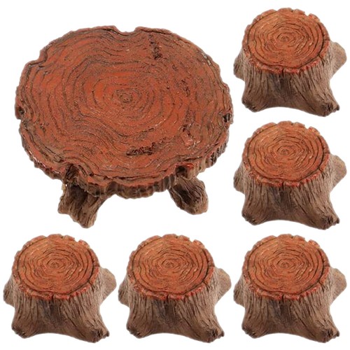 Tree stump table - fairy, garden
