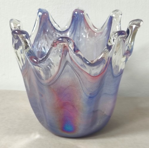 Murano iridescent red purple - iridescent,