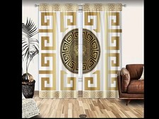 Pair gold & cream pattern