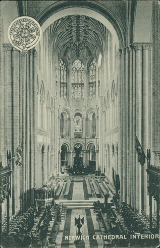 Norwich cathedral interior - norwich, pre