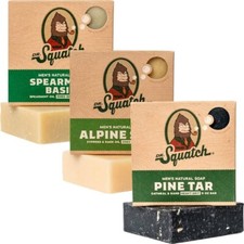 3 x Dr Squatch Soap Pine Tar