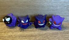 Pokemon Figures 1997 Gastly, Haunter, Gengar & Shadow Ball Gengar Bandai Toys