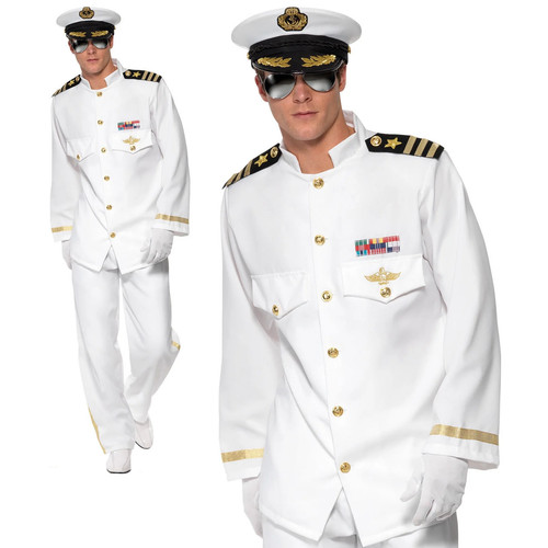 Mens captain costume sailor - captain,