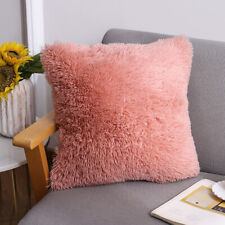 40CM x 40CM Home Bed Sofa Decor Fluffy Faux Soft Plush Pillow Case Cover Cushion