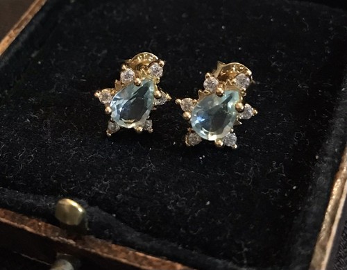 Vintage style aquamarine - vintage, topaz