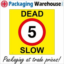 TR480 DEAD SLOW 5 SIGN MILES