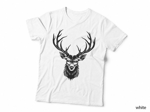 Stag head silhouette shirt - stag,