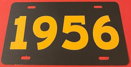 1956 booster license plate - 1956,