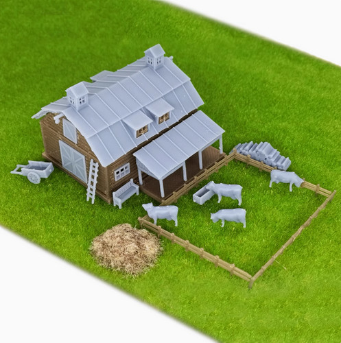 Railway model scene - railway, scale