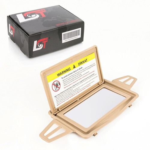 Sun visor with - mirror, frame