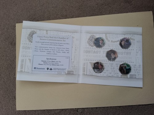 Harry potter coin set coins - harry,