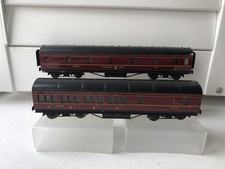 Exley LMS Maroon Coach & Sleeping Car Model Railway OO Gauge