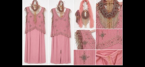 1920s flapper dress pink - flapper,