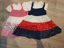 2 Debenhams Blue Zoo Girls Dress & Top Sets, 9-12 Months