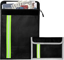 Fire Proof Water Proof Document bags Safe Money File Protection Organizer Pouch