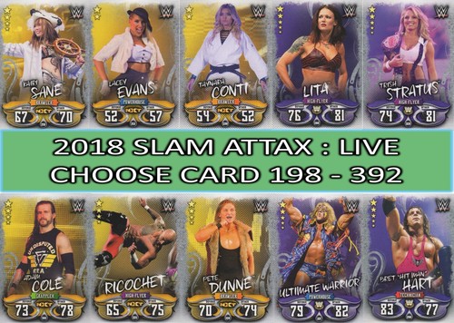 Topps wwe slam - attax, live