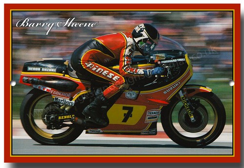 Barry sheene metal - metal, sign.1970's