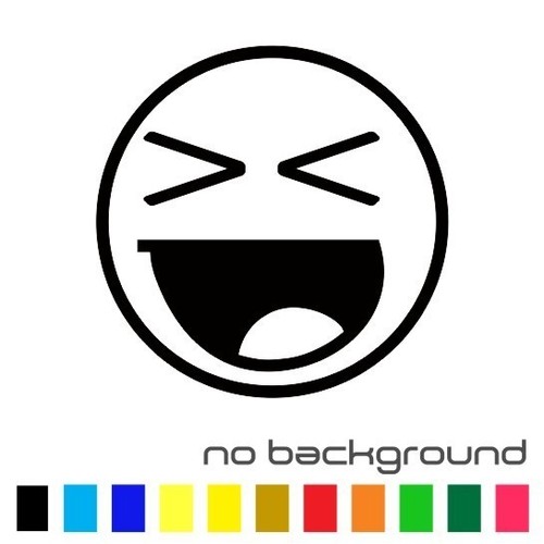 Smiley face sticker vinyl - face,