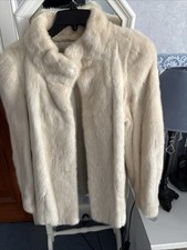 Mink Cream Coat Size 12