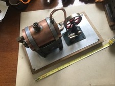 Vintage steam engine - vintage, model
