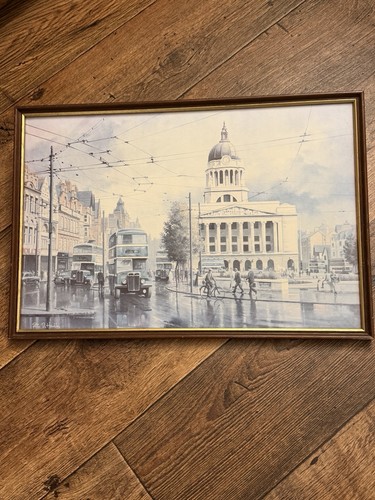 Vintage framed nottingham old - vintage,