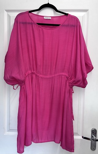 Papaya pink kaftan style round - papaya,