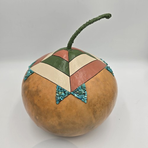 Handmade gourd southwestern - gourd,
